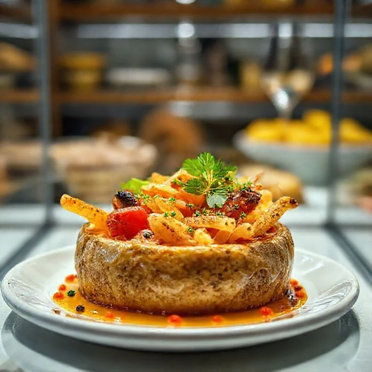 A captivating still life of freshly harvested vegetables and herbs from a farmer's garden, arranged artfully on a vintage wooden crate, showcasing vibrant colors and earthy textures under natural light. No human interaction.
