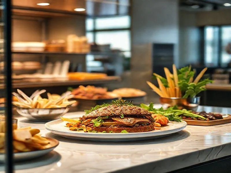 A delicate arrangement of pastel-colored macarons on a minimalist white plate, showcasing their perfect 'feet' and smooth shells. The colors are soft and inviting, emphasizing precision and artistry. No human interaction.